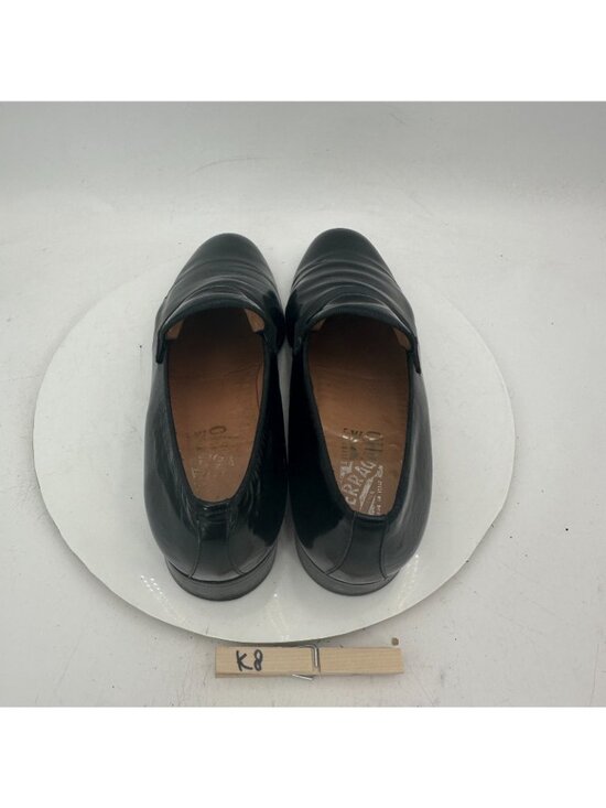 Salvatore Ferragamo Men Size 9.5D Black Patent Leather Tuxedo Loafer Dress Shoes main image 7